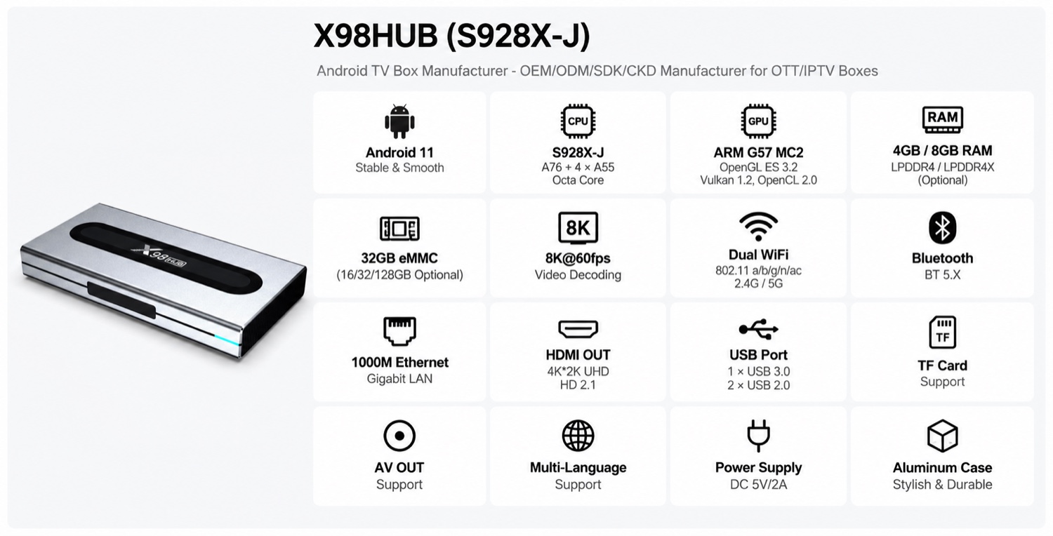 X98HUB (S928X-J) spec