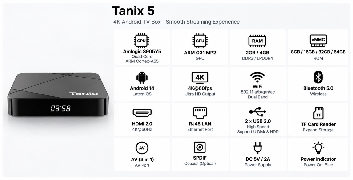 Tanix 5 spec